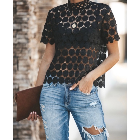 Sugar Lips Josephine Crochet Top